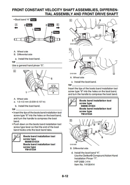 yamaha 2022 Wolverine RMAX2 Service Manual Vehicle parts disassembly diagram fault code query vehicle torque data and circuit diagram