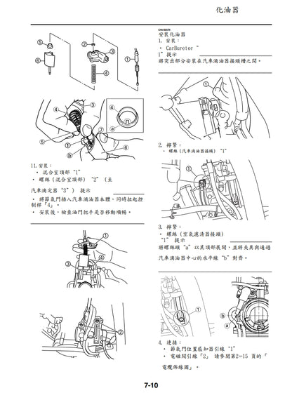 適用於2021年雅馬哈YZ250X維修參考資料（含英文原文與繁體譯文，含扭矩、電路、故障碼）