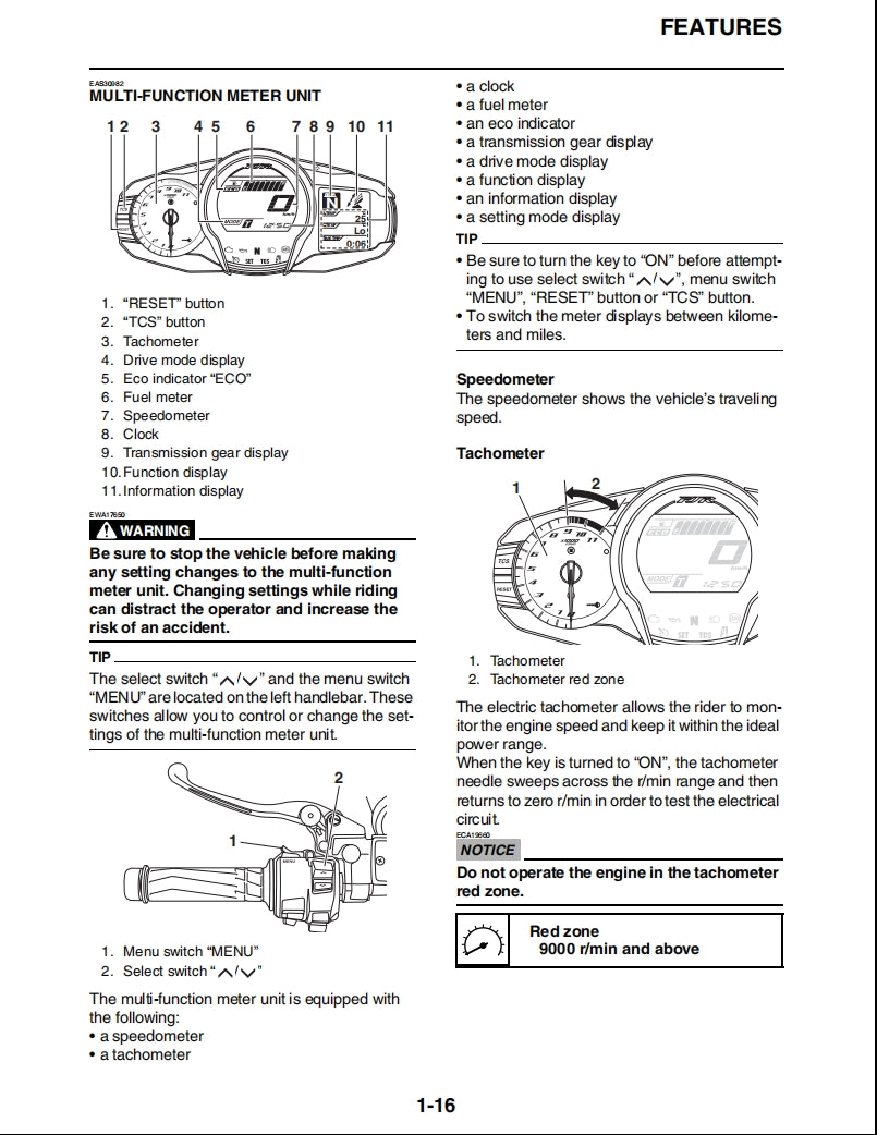 適用於Yamaha 2016 FJR1300AG ESG service manual 维修資料 英文和简体中文全车线路图故障代码分析扭矩维修DIY工具