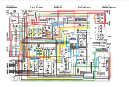 適用於Yamaha 2021 MT-09 MT-09SP MTN890 MTN890D Service Manual 维修資料 英文和简体中文全车线路图故障代码分析扭矩维修DIY工具