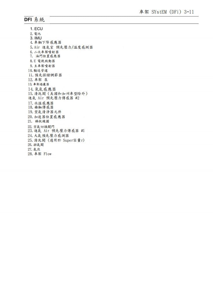 2020年川崎ZH2維修參考資料（含英文原文與繁體譯文，含扭矩、電路、故障碼）