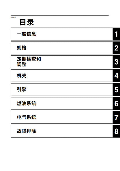 適用於雅马哈2016 bws125维修手冊資料英文和简体中文全车线路图故障代码分析扭矩维修DIY工具