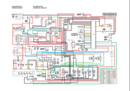 適用於雅马哈2016 bws125维修手冊資料英文和简体中文全车线路图故障代码分析扭矩维修DIY工具