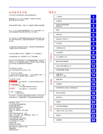 2008本田CB1300維修參考資料（含英文原文與繁體譯文，含扭矩、電路、故障碼）