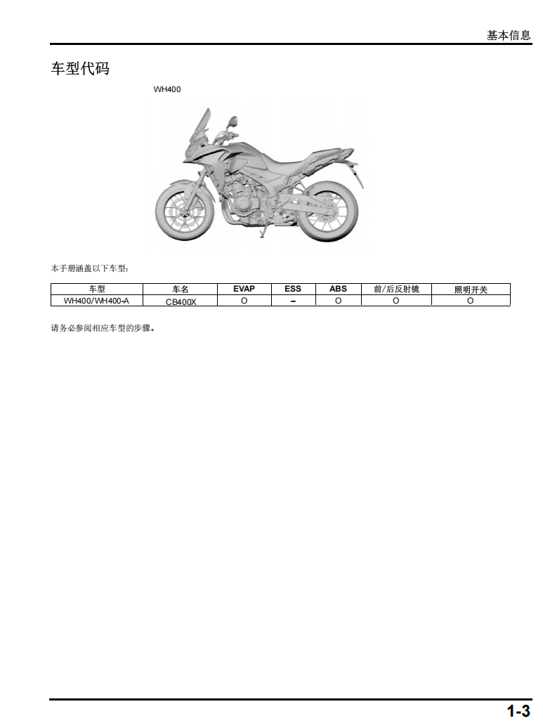 2021本田CB400X维修手冊資料 简体中文全车线路图故障代码分析扭矩维修 DIY工具