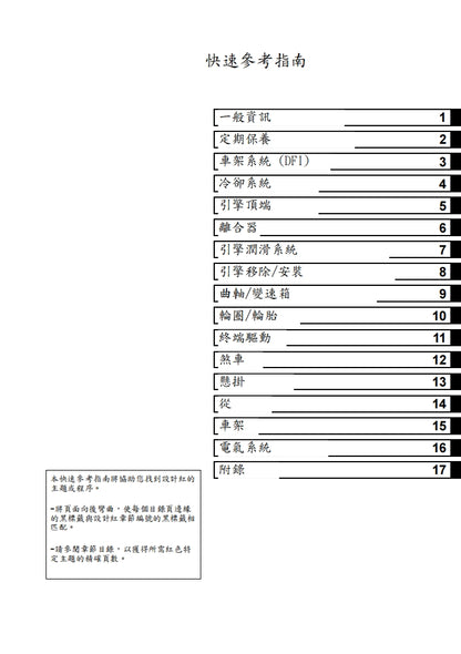 2017-2018川崎ninja1000 z1000sx維修參考資料（含英文原文與繁體譯文，含扭矩、電路、故障碼）