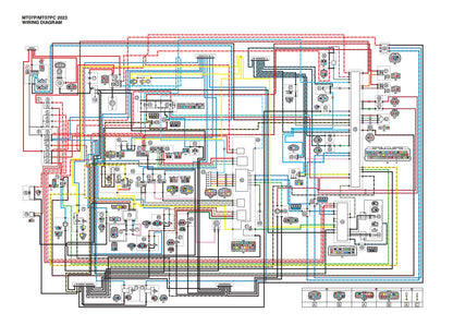 yamaha 2023 MT07 Service Manual Vehicle parts disassembly diagram fault code query vehicle torque data and circuit diagram