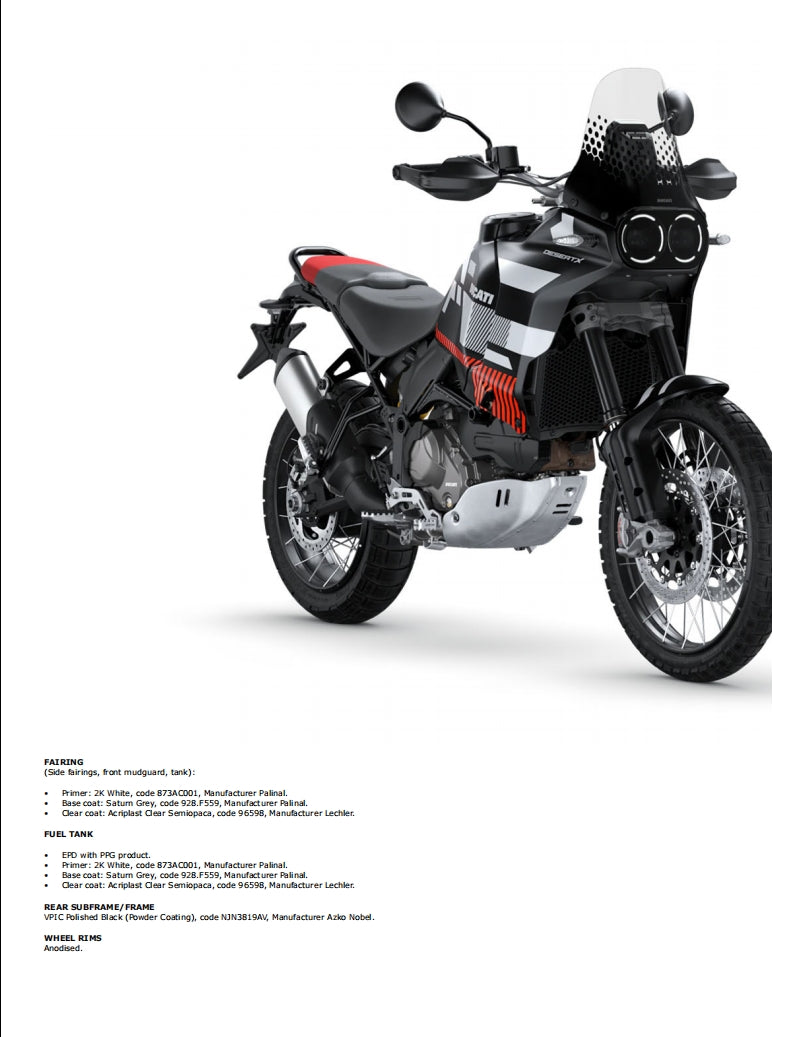 Ducati 2023 DUCATI DESERT X service manual PDF download