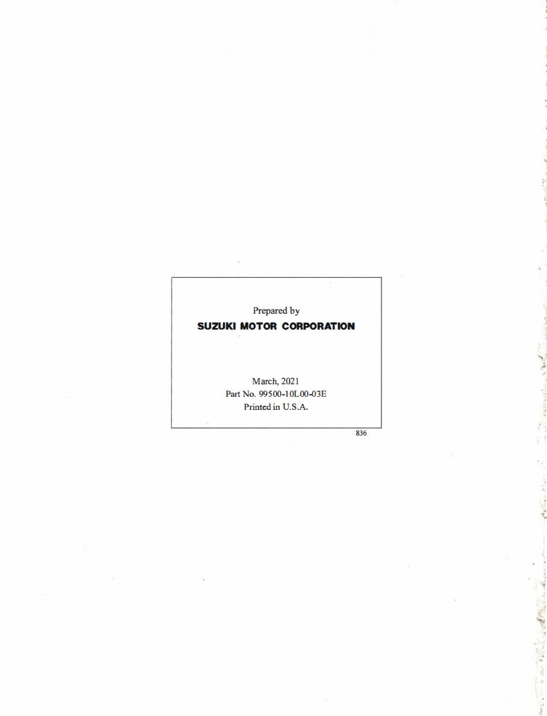 適用於Suzuki 2022 GSX1300R Service Manual Vehicle parts disassembly diagram fault code query vehicle torque data and circuit diagram