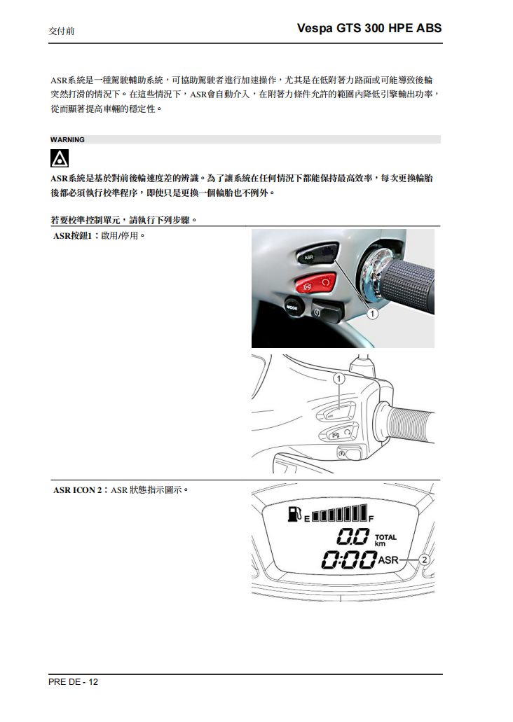 2020 VESPA GTS300 維修手冊 PDF（英文＋繁體）｜全車拆解圖｜扭力規格｜原廠維修資料與 DIY 保養指南