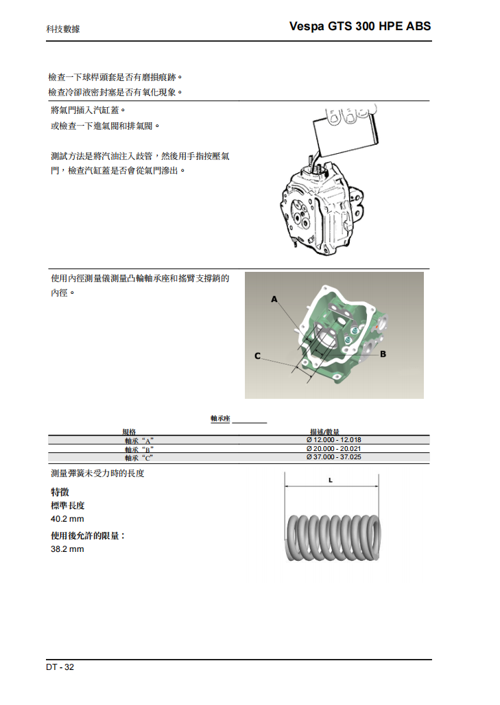 2020 VESPA GTS300 維修手冊 PDF（英文＋繁體）｜全車拆解圖｜扭力規格｜原廠維修資料與 DIY 保養指南