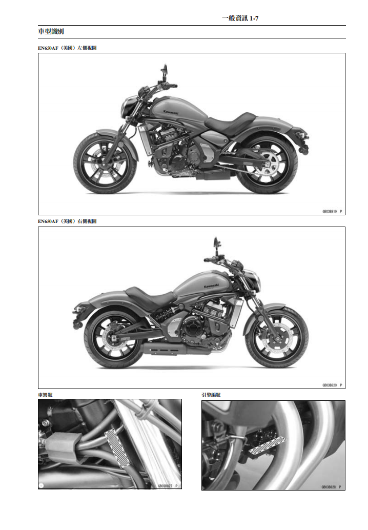 kawasaki 2015 VULCAN 650 火神650維修手冊 PDF（英文＋繁體）｜全車拆解圖｜扭力規格｜原廠維修資料與 DIY 保養指南