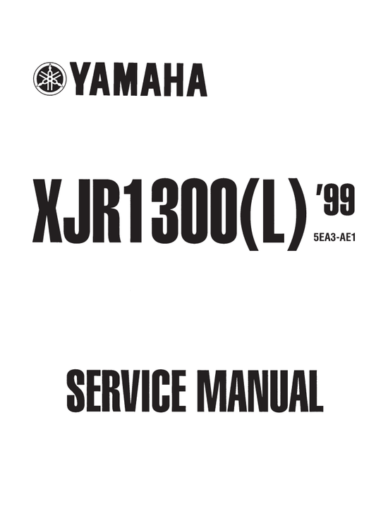 Yamaha 1999 XJR1300 維修手冊 PDF（英文＋繁體）｜全車線路圖｜故障碼解析｜扭力規格｜原廠維修資料與 DIY 保養指南
