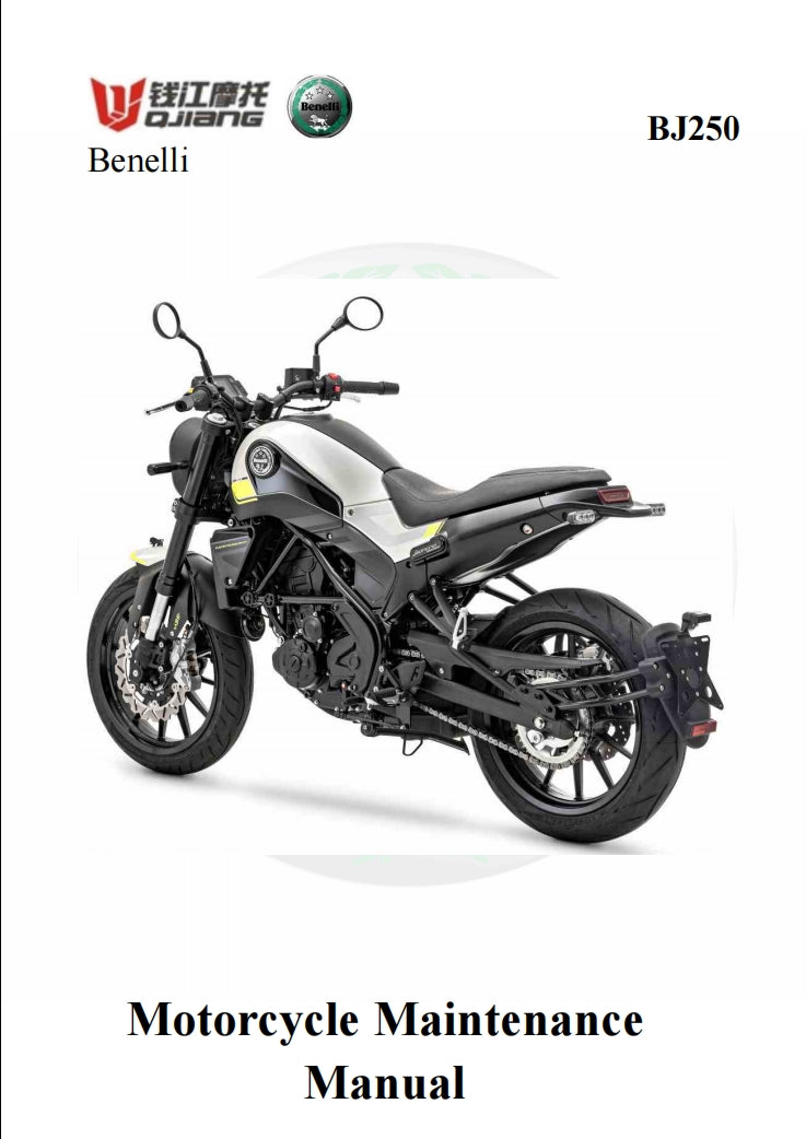 適用於Benelli Leoncino 250贝纳利幼狮250 维修資料全车线路图故障代码分析扭矩维修DIY工具