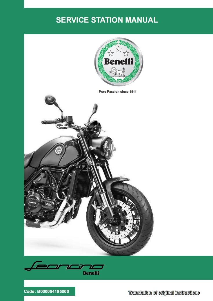 適用於benelli 贝纳利 幼狮500 Leoncino 500 service manual 维修資料全车线路图故障代码分析扭矩维修DIY工具