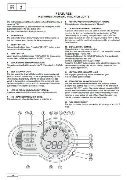 適用於benelli 贝纳利 幼狮500 Leoncino 500 service manual 维修資料全车线路图故障代码分析扭矩维修DIY工具