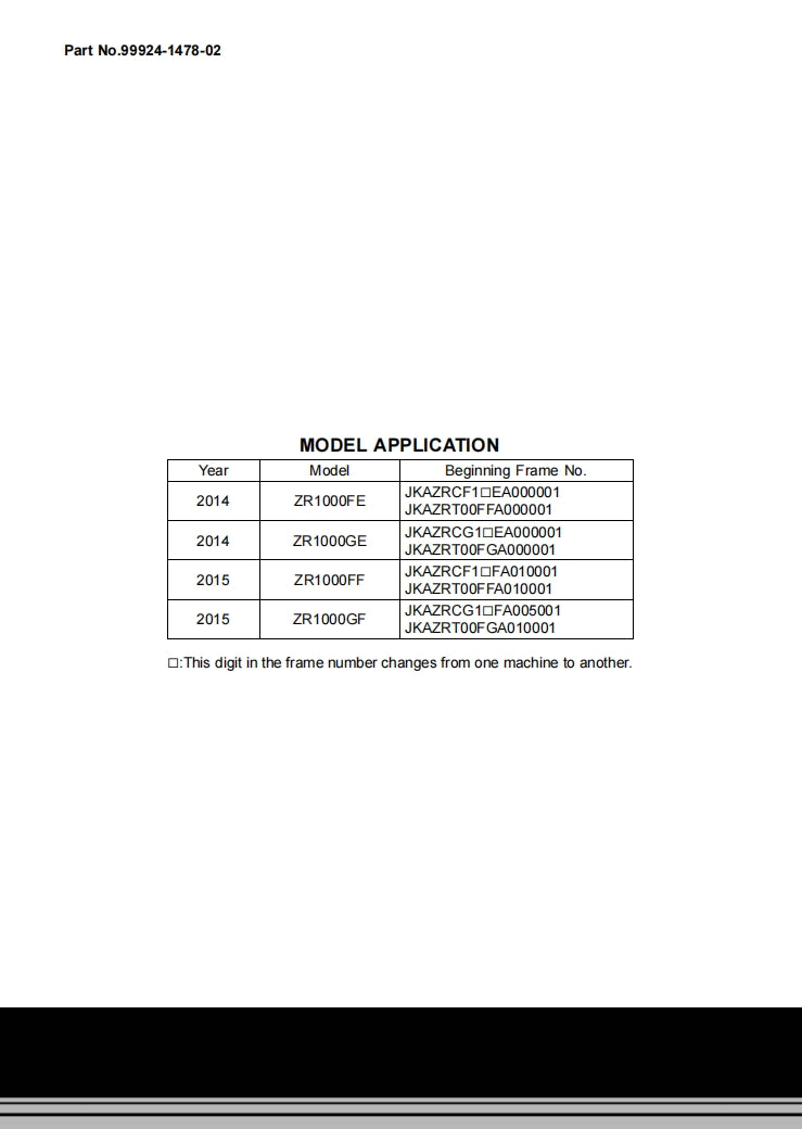 適用於2014 kawasaki Z1000 Service Manual 川崎大蟒蛇维修資料 英文和简体中文全车线路图故障代码分析扭矩维修DIY工具