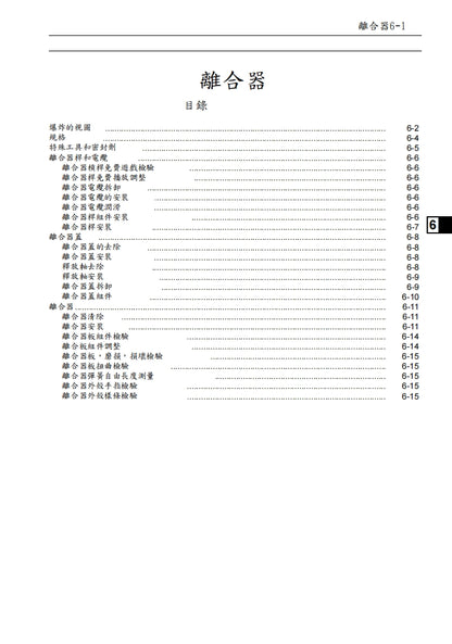 適用於川崎2014年z1000維修參考資料（含英文原文與繁體譯文，含扭矩、電路、故障碼）