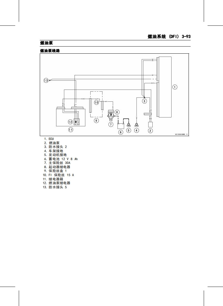 適用於2013川崎z250維修參考資料（含英文原文與繁體譯文，含扭矩、電路、故障碼）