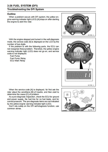 2019 kawasaki z400 Service Manual Vehicle parts disassembly diagram fault code query vehicle torque data and circuit diagram