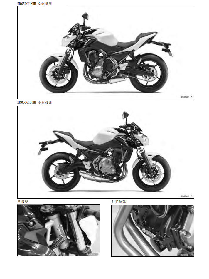 2016 川崎Z650維修手冊 PDF（英文＋繁體）｜全車拆解圖｜扭力規格｜原廠維修資料與 DIY 保養指南