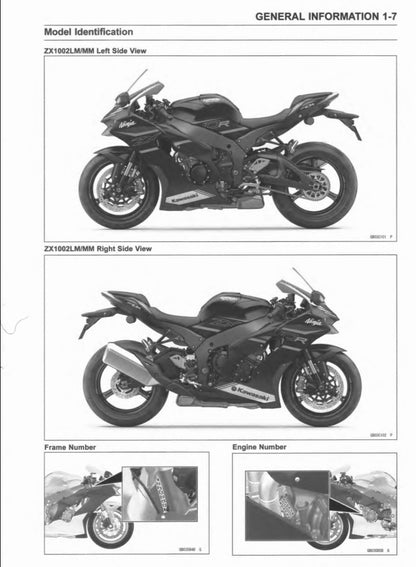 適用於Kawasaki 2021 Ninja ZX-10R Service Manual 维修資料 英文和简体中文全车线路图故障代码分析扭矩维修DIY工具