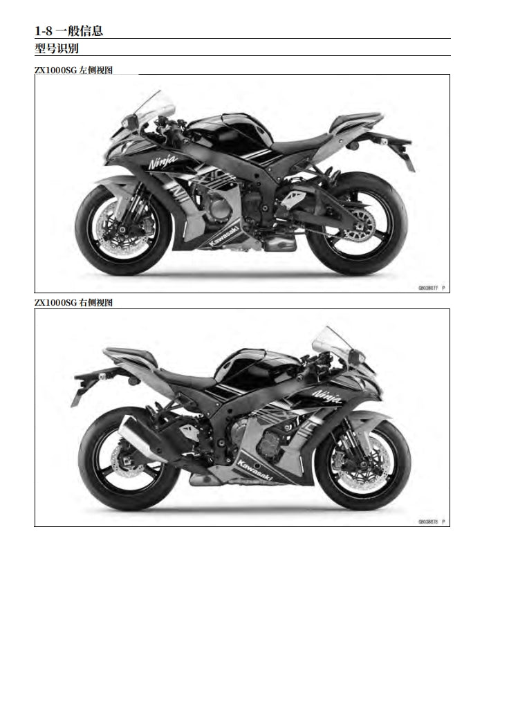 適用於2016-2019 ZX-10R维修資料简体中文和英文全车拆解图线路图故障代码扭矩表