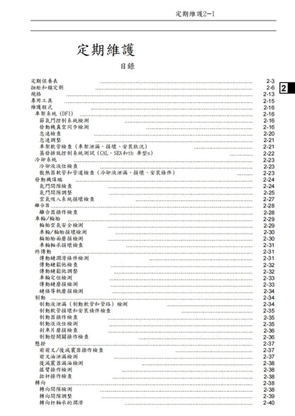 川崎2008-2009年ZX-10R維修參考資料（含英文原文與繁體譯文，含扭矩、電路、故障碼）
