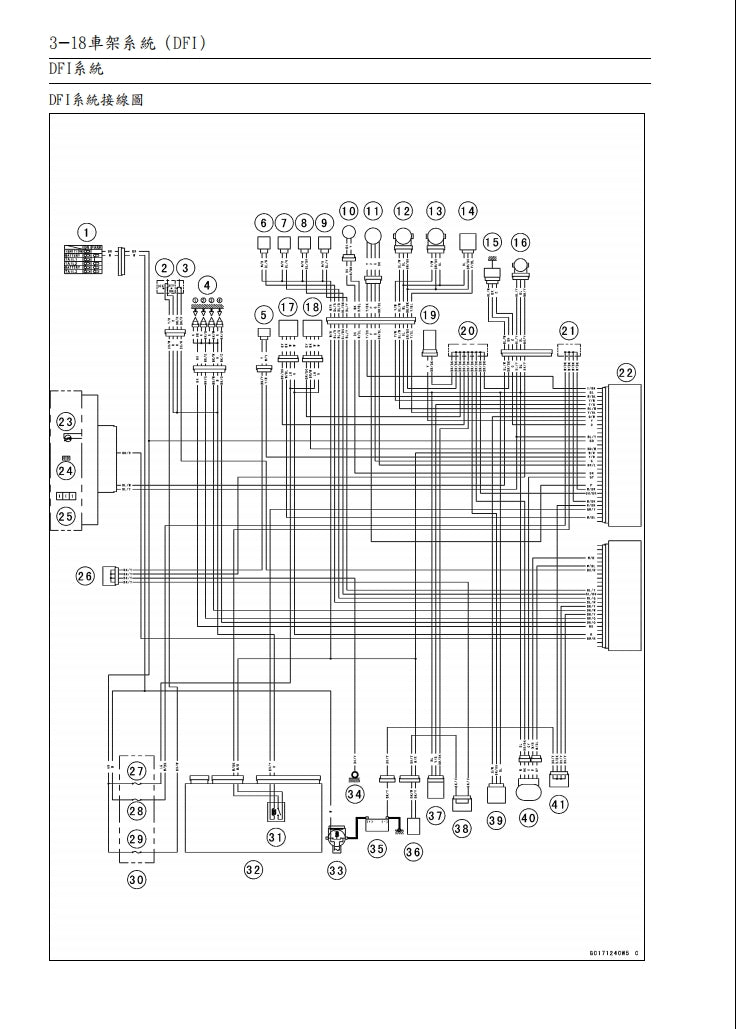 川崎2006-2007年ZX-10R維修參考資料（含英文原文與繁體譯文，含扭矩、電路、故障碼）
