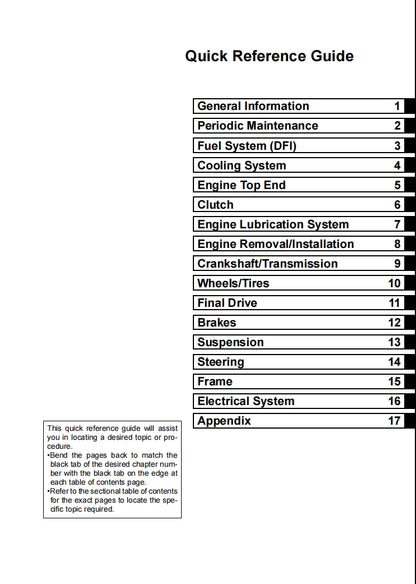 適用於2016 kawasaki zx14r  ZZR1400 service manual 维修資料 英文和简体中文全车线路图故障代码分析扭矩维修DIY工具