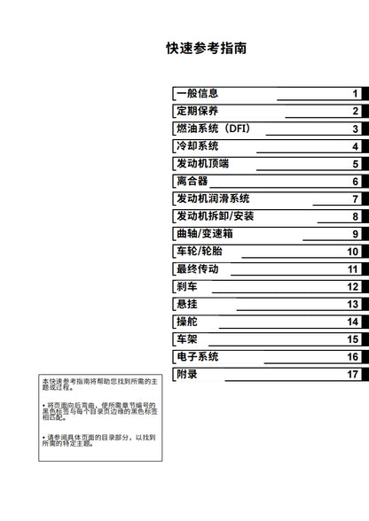 適用於2016 kawasaki zx14r  ZZR1400 service manual 维修資料 英文和简体中文全车线路图故障代码分析扭矩维修DIY工具
