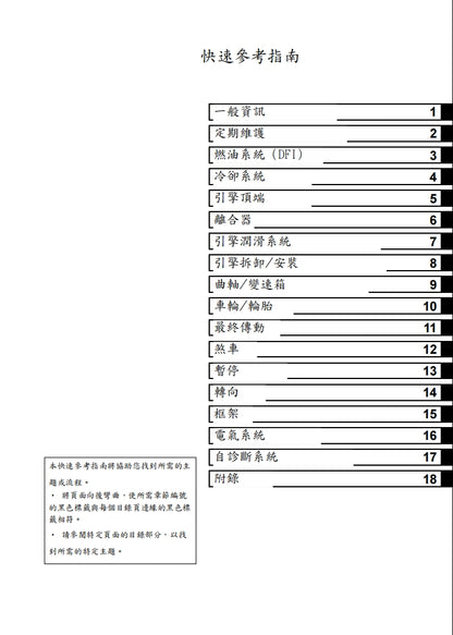 適用於2023川崎ZX-4R維修參考資料（含英文原文與繁體譯文，含扭矩、電路、故障碼）
