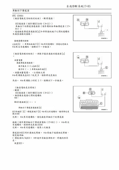 適用於2023川崎ZX-4R維修參考資料（含英文原文與繁體譯文，含扭矩、電路、故障碼）