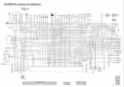 2023 Kawasaki ZX-4R Service Manual Vehicle parts disassembly diagram fault code query vehicle torque data and circuit diagram
